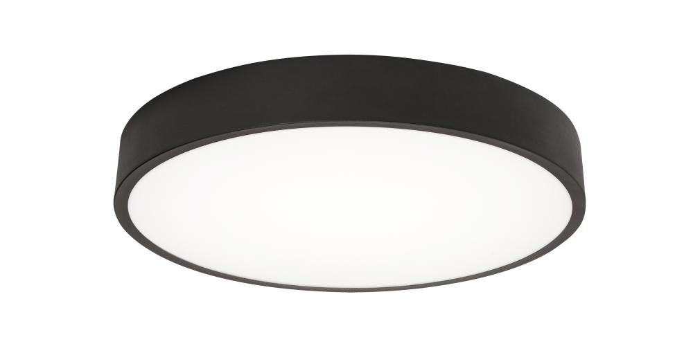 Bailey 14&#39;&#39; LED Flush Mount,120-277V,26W,5 CCT,BK