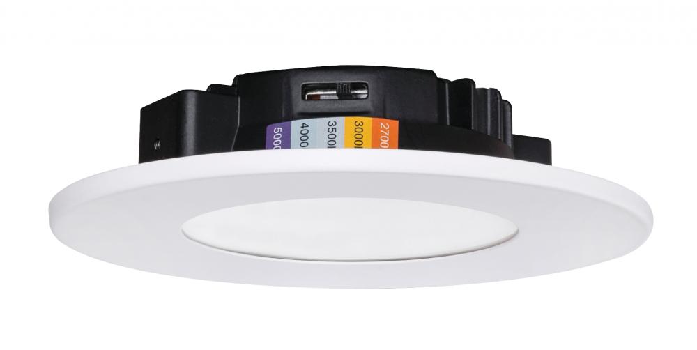 Connor 4&#39;&#39; Flush Mount LED 120V,12W,5 CCT, WH