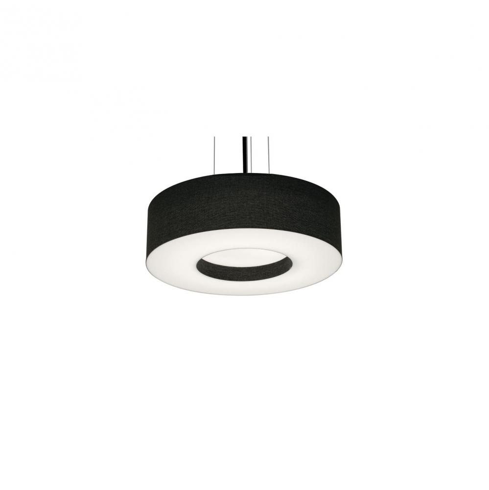 Montclair 12&#39;&#39; LED Pendant - 18W 120-277V,BK w/ BK