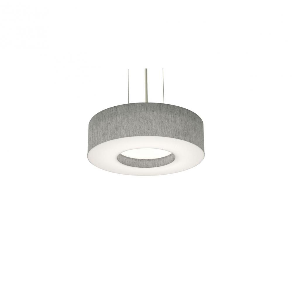 Montclair 12&#39;&#39; LED Pendant - 18W 120-277V,BK w/ GY