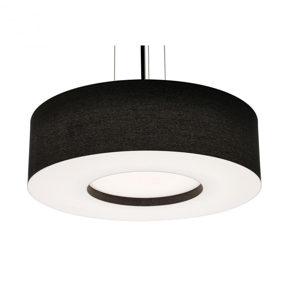 Montclair 24&#39;&#39; LED Pendant,120-277V,5 CCT,BK w/ BK