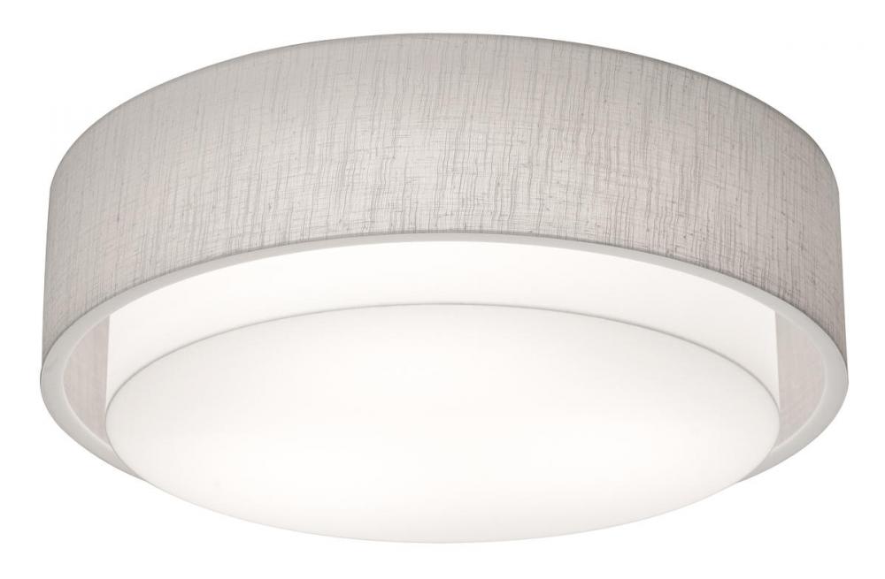 Sanibel 16&#39;&#39; LED Ceiling - White Finish Linen White Shade