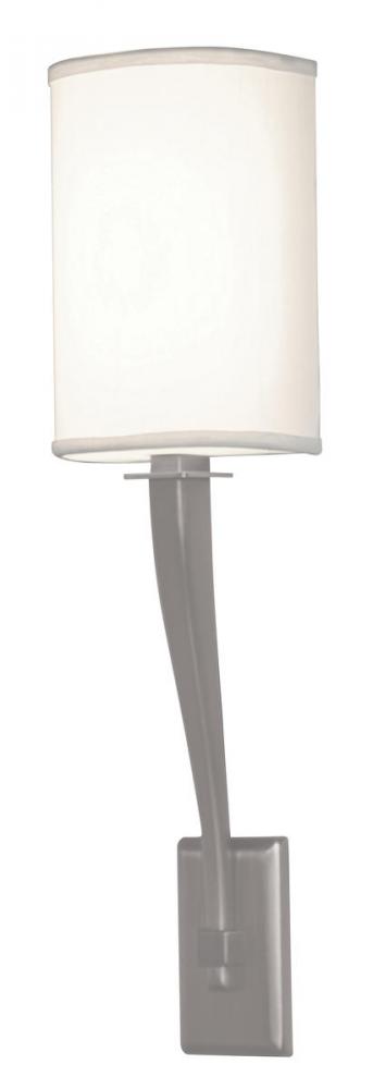 Tory 6&#39;&#39; LED Sconce - Satin Nickel Finish - Linen Acrylic Shade