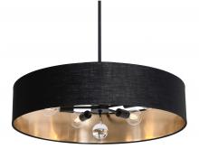 AFX Lighting, Inc. CLNP30MBBK-BKGD - Celine Pendant 30'' Medium Base BK - BKGD shade