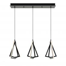 AFX Lighting, Inc. GNAP15L30D1BKLNR3 - Gianna Linear Three Pendant 3000K 120V Black