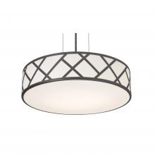 AFX Lighting, Inc. HVNP21MBBK - Haven 21'' Med Base Pendant - BK w/ BK