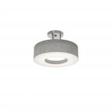 AFX Lighting, Inc. MCF1214MB-GYSF - Montclair 12'' Med Base Semi-Flush - SN w/ GY