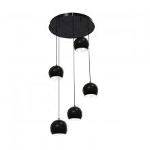 AFX Lighting, Inc. RXYP08BKRND5 - Roxy 5 Light Round Pendant,120V,Black