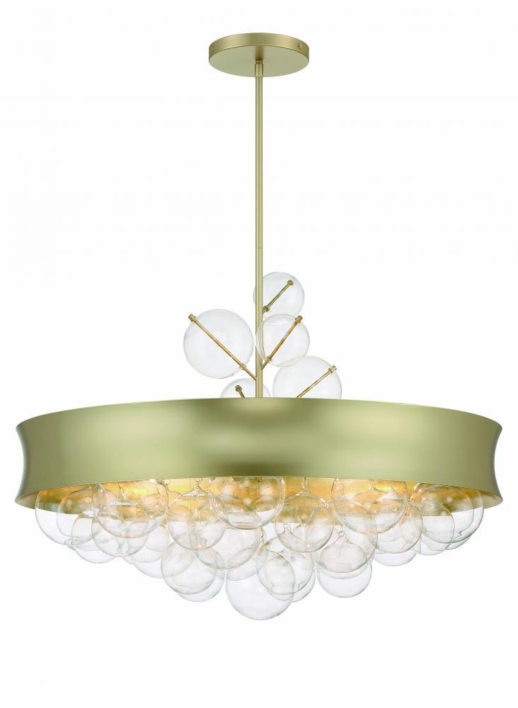 Verdi Square - 25&#34; 8 Light Convertible Pendant