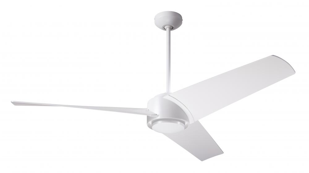 Ambit DC Fan- Matte White Finish; 56&#34; Matte White Blades; No Light; Remote Control