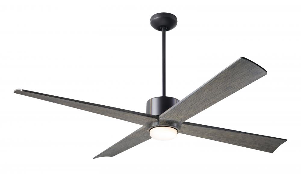 Nouveau DC Fan; Dark Bronze Finish w/ Brass; 56&#34; Graywash Blades; 17W LED; Remote Control