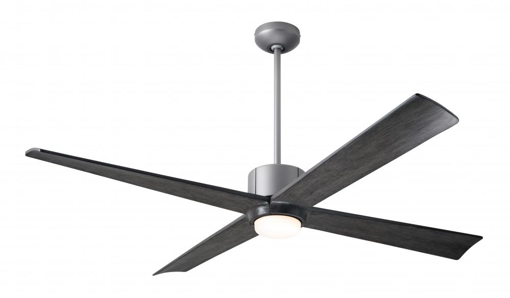 Nouveau DC Fan; Graphite Finish w/ Matte Black; 56&#34; Ebony Blades; 17W LED; Remote Control