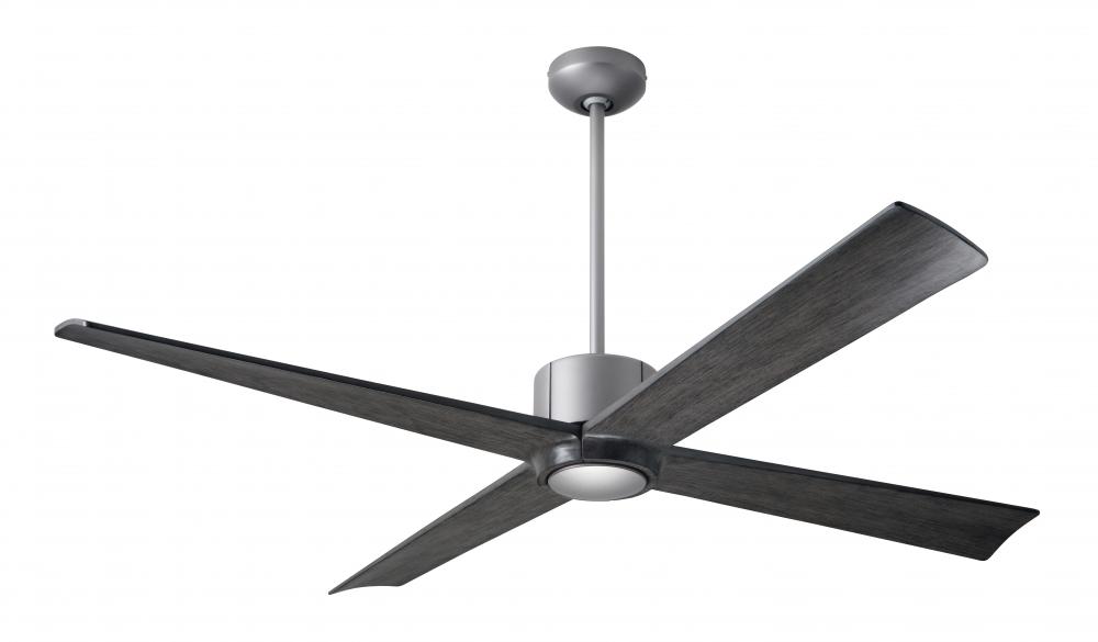 Nouveau DC Fan; Graphite Finish w/ Matte Black; 56&#34; Ebony Blades; No Light; Wall Control