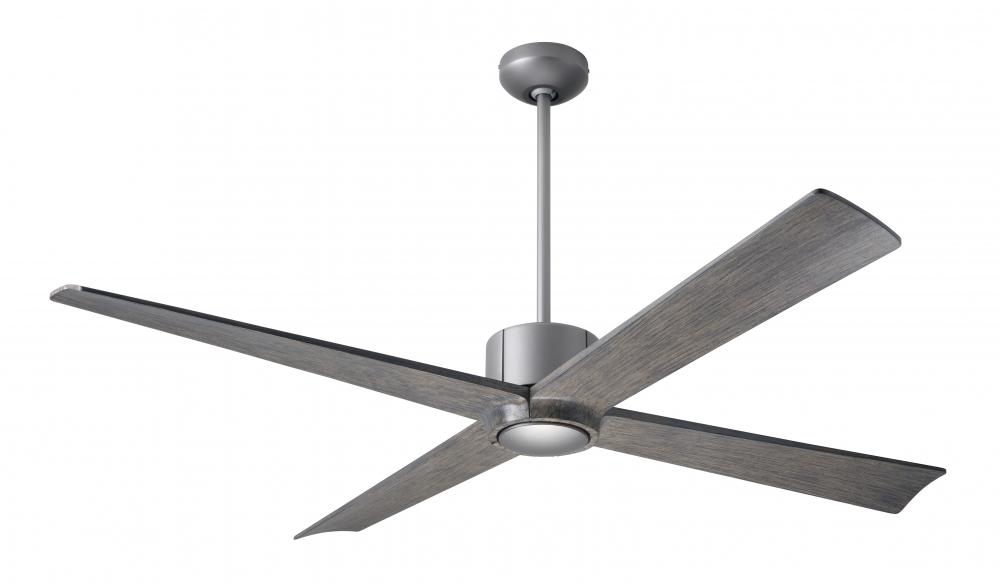 Nouveau DC Fan; Graphite Finish w/ Matte Black; 56&#34; Graywash Blades; No Light; Wall Control