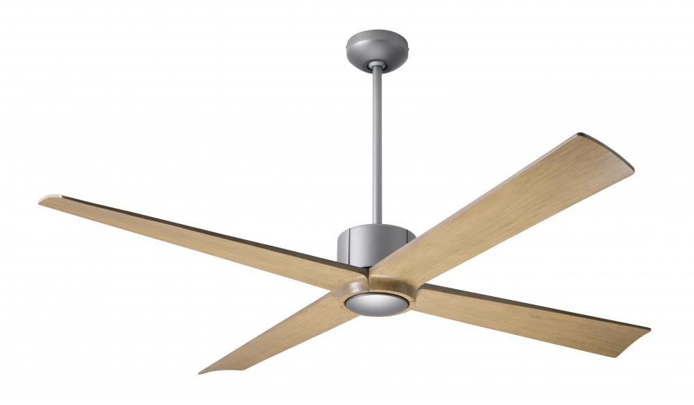 Nouveau DC Fan; Graphite Finish w/ Matte Black; 56&#34; Maple Blades; No Light; Wall Control