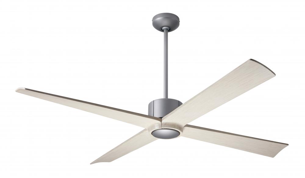 Nouveau DC Fan; Graphite Finish w/ Matte Black; 56&#34; Whitewash Blades; No Light; Wall Control