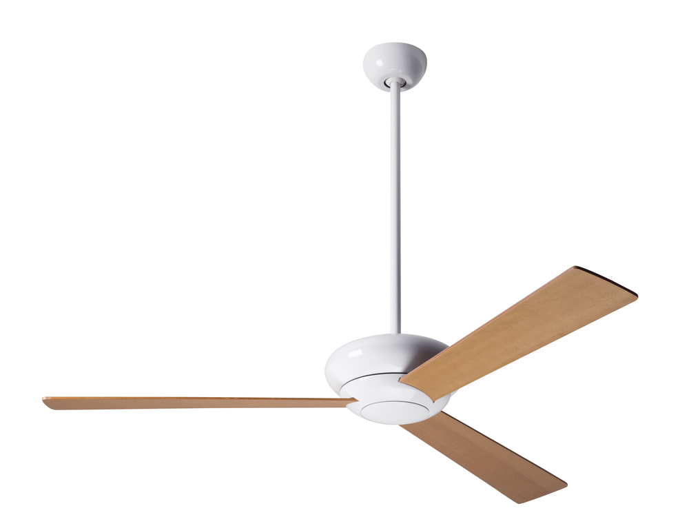 Altus Fan; Gloss White Finish; 42&#34; Maple Blades; No Light; Fan Speed Control