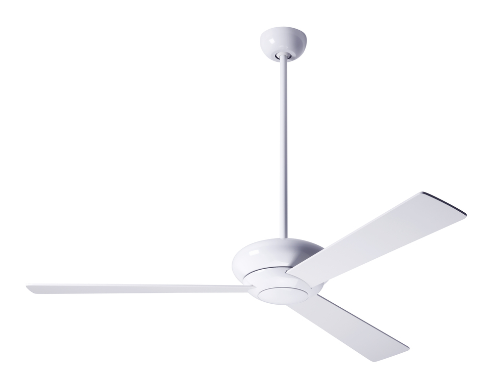 Altus Fan; Gloss White Finish; 52&#34; Aluminum Blades; No Light; Handheld Remote Control (2-wire)