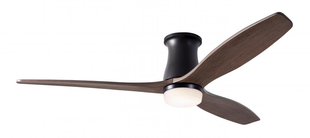 Arbor Flush DC Fan; Dark Bronze Finish; 54&#34; Mahogany Blades; 17W LED; Remote Control