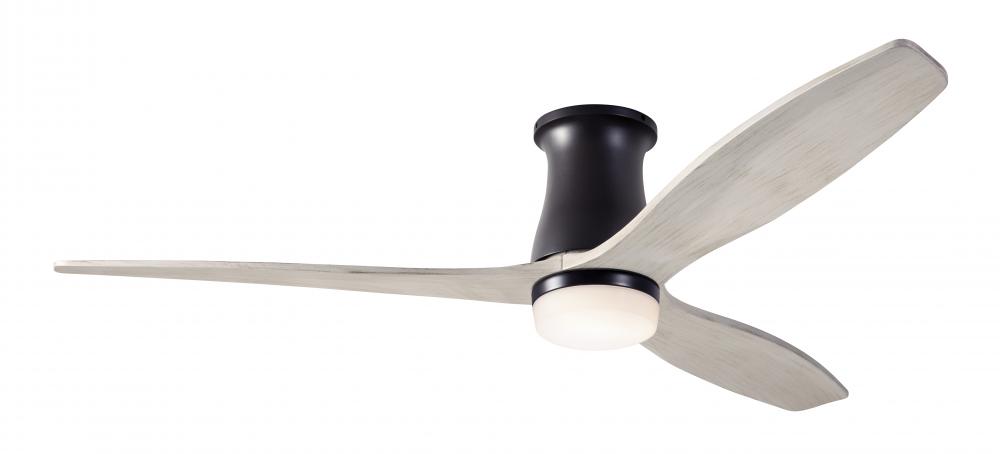 Arbor Flush DC Fan; Dark Bronze Finish; 54&#34; Whitewash Blades; 17W LED; Remote Control