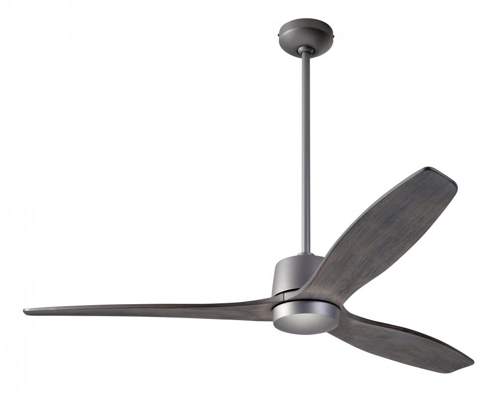 Arbor DC Fan; Graphite Finish; 54&#34; Graywash Blades; No Light; Wall Control