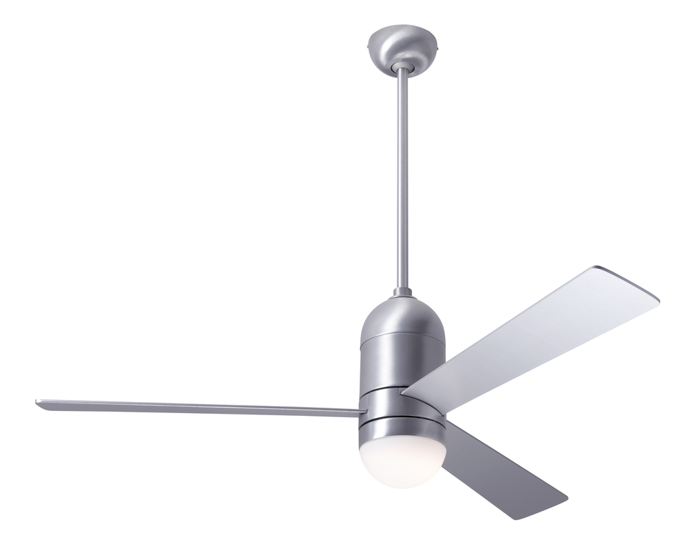 Cirrus DC Fan; Brushed Aluminum Finish; 50&#34; White Blades; 17W LED; Remote Control