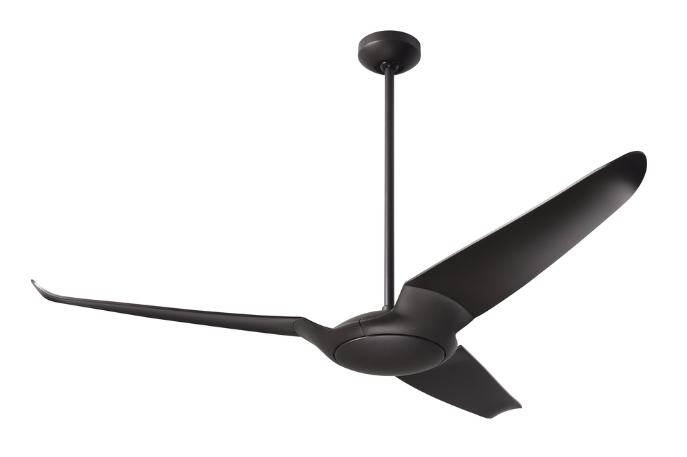 IC/Air (3 Blade ) Fan; Dark Bronze Finish; 56&#34; Dark Blades; No Light; Wall Control