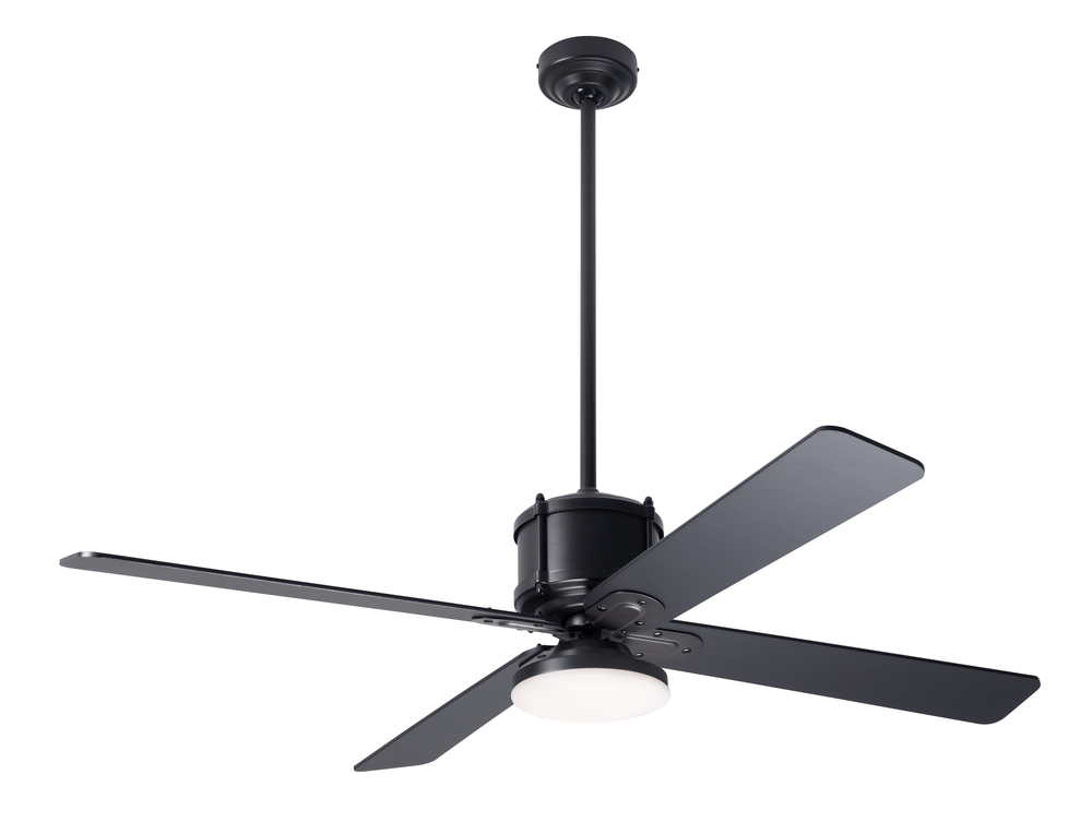 Industry DC Fan; Dark Bronze Finish; 50&#34; Silver Blades; 20W LED Open; Remote Control