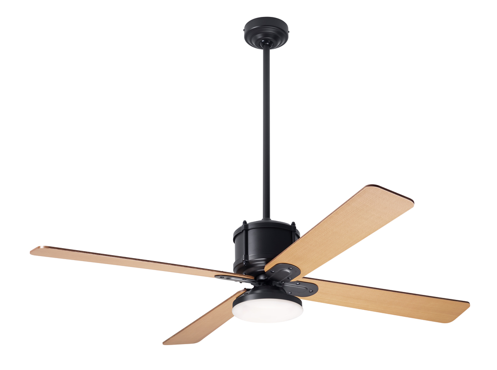 Industry DC Fan; Dark Bronze Finish; 50&#34; Maple Blades; 20W LED Open; Remote Control