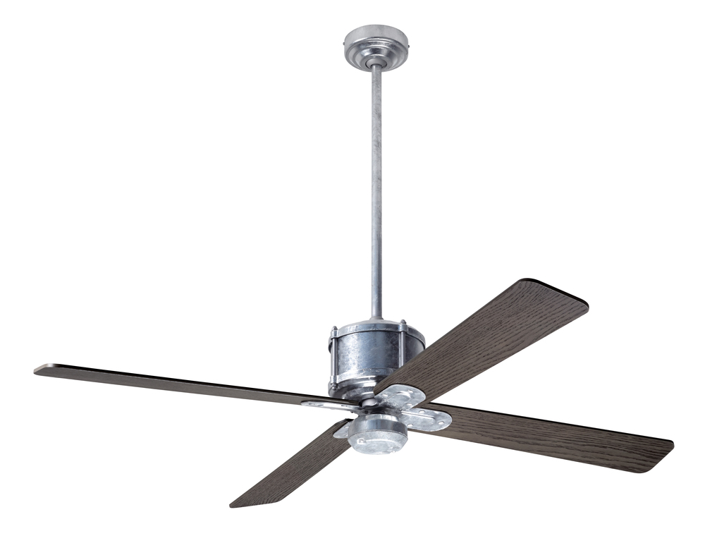 Industry DC Fan; Galvanized Finish; 50&#34; Graywash Blades; No Light; Wall Control