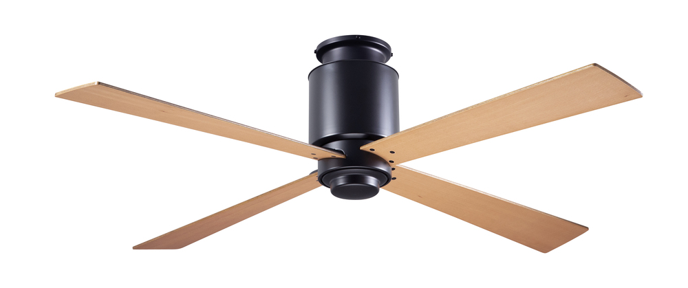 Lapa Flush Fan; Dark Bronze Finish; 50&#34; Maple Blades; No Light; Fan Speed Control