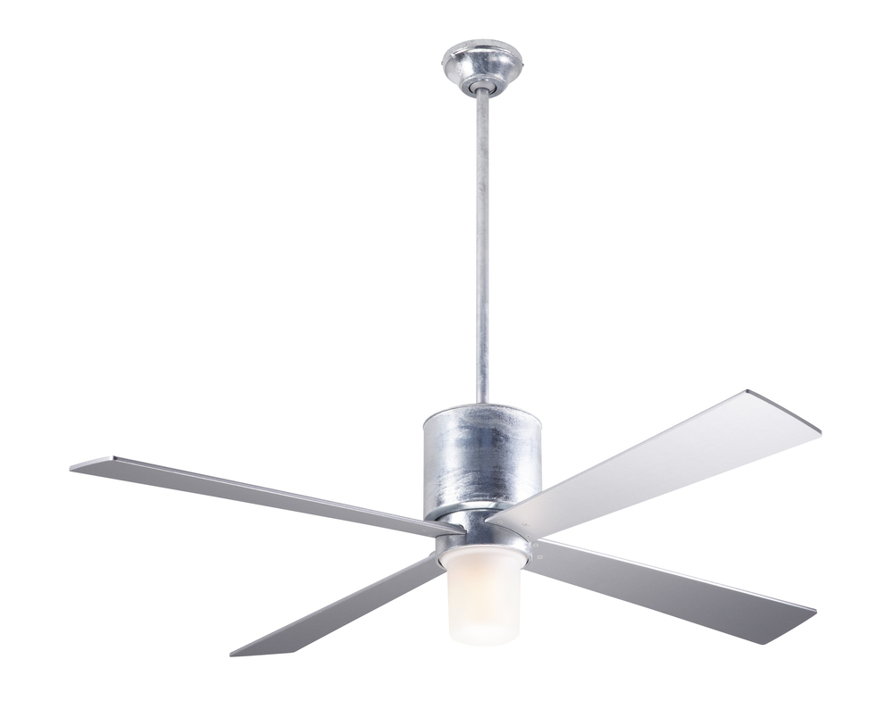 Lapa Fan; Galvanized Finish; 50&#34; Silver Blades; 17W LED; Fan Speed and Light Control (3-wire)