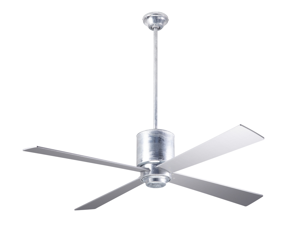 Lapa Fan; Galvanized Finish; 50&#34; Nickel Blades; No Light; Wall Control with Remote Handset (2-wi