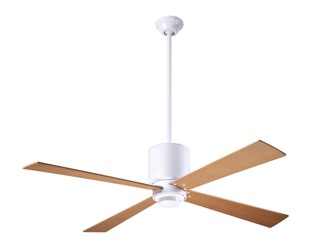 Lapa Fan; Gloss White Finish; 50&#34; Maple Blades; No Light; Handheld Remote Control (2-wire)