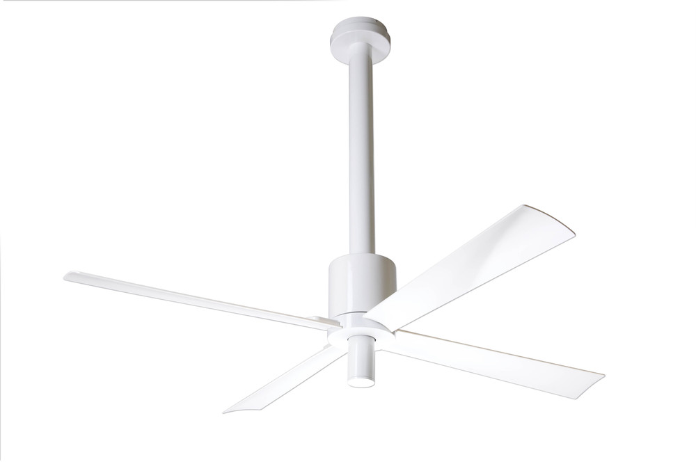 Pensi DC Fan; Gloss White Finish; 52&#34; White Blades; No Light; Handheld Remote Control