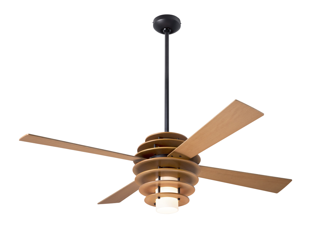 Stella Fan; Maple/Dark Bronze Finish; 52&#34; Maple Blades; 17W LED; Handheld Remote Control (2-wire