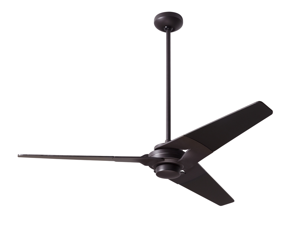 Torsion Fan; Dark Bronze Finish; 52&#34; White Blades; No Light; Fan Speed and Light Control (3-wire