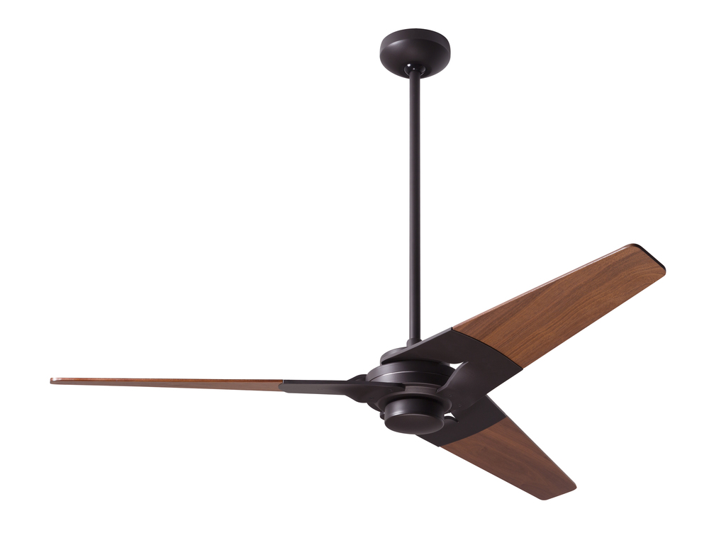 Torsion Fan; Dark Bronze Finish; 52&#34; Mahogany Blades; No Light; Fan Speed and Light Control (2-w