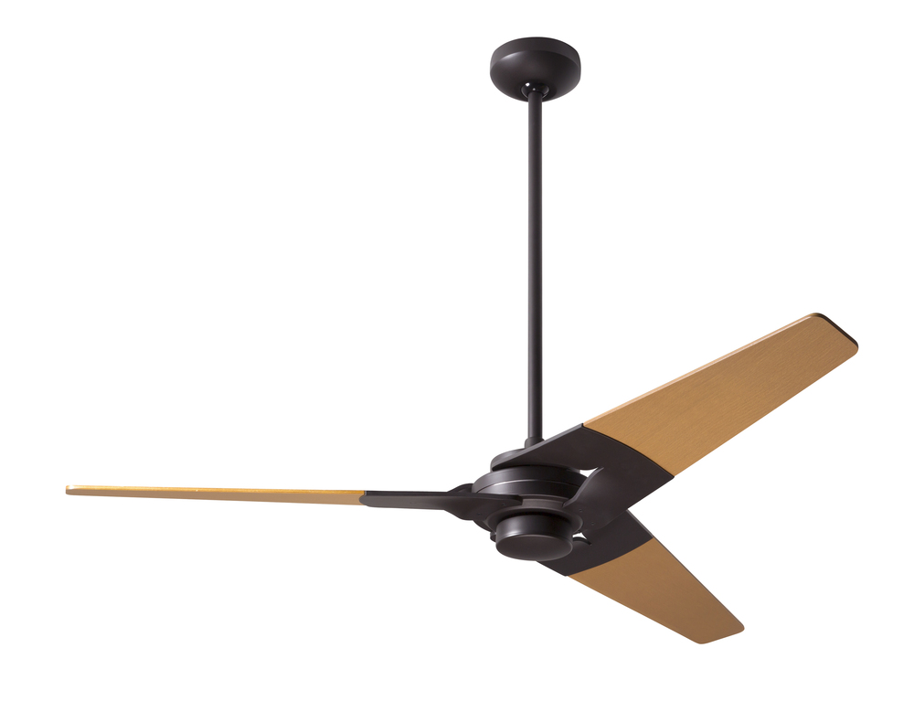 Torsion Fan; Dark Bronze Finish; 52&#34; Maple Blades; No Light; Fan Speed and Light Control (3-wire