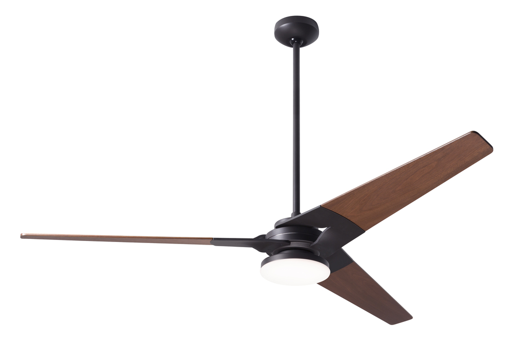 Torsion Fan; Dark Bronze Finish; 62&#34; Mahogany Blades; 20W LED; Fan Speed and Light Control (3-wi