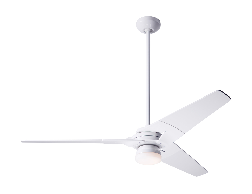 Torsion Fan; Gloss White Finish; 52&#34; Whitewash Blades; 17W LED; Fan Speed and Light Control (2-w