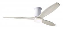 Modern Fan Co. ARB-FM-GW-54-WW-870-RC - Arbor Flush DC Fan; Gloss White Finish; 54" Whitewash Blades; 17W LED; Remote Control