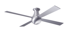 Modern Fan Co. BAL-FM-BA-52-AL-NL-002 - Ball Flush Fan; Brushed Aluminum Finish; 52" Aluminum Blades; No Light; Fan Speed and Light Cont