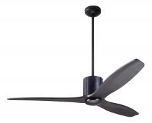 Modern Fan Co. LLX-DBBK-54-EB-NL-WC - LeatherLuxe DC Fan; Dark Bronze Finish with Black Leather; 54" Ebony Blades; No Light; Wall Cont