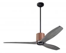 Modern Fan Co. LLX-DBTA-54-GY-NL-WC - LeatherLuxe DC Fan; Dark Bronze Finish with Tan Leather; 54" Graywash Blades; No Light; Wall Con