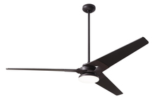 Modern Fan Co. TOR-DB-62-NK-272-002 - Torsion Fan; Dark Bronze Finish; 62" Nickel Blades; 20W LED; Fan Speed and Light Control (3-wire