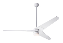 Modern Fan Co. TOR-GW-62-WW-271-003 - Torsion Fan; Gloss White Finish; 62" Whitewash Blades; 17W LED; Handheld Remote Control (2-wire)