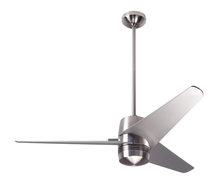 Modern Fan Co. VEL-BN-48-WH-NL-WC - Velo DC Fan; Bright Nickel Finish; 48" White Blades; No Light; Wall Control