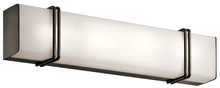 Kichler 45838OZLED - Impello 24.25" LED Linear Vanity Light with Satin Etched White Glass, Olde Bronze®