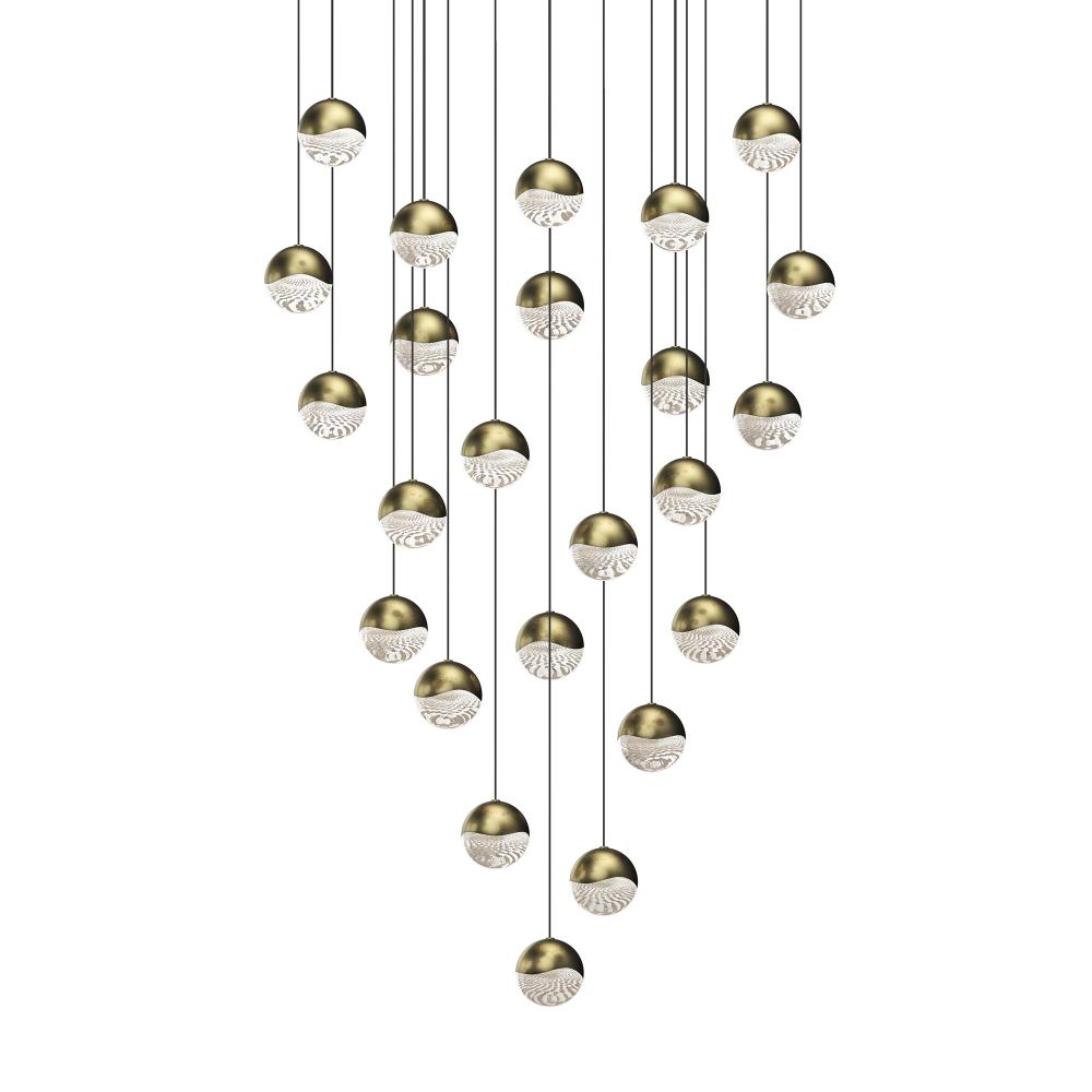 24-Light Round Medium LED Pendant